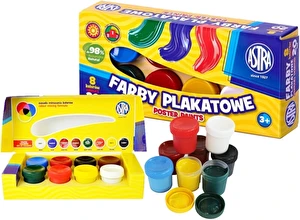 Farby plakatowe ASTRA 8 kol 20ml