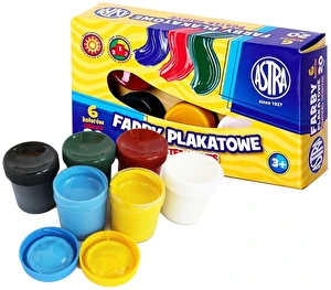 Farby plakatowe ASTRA 6kol 20ml