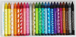 Kredki świecowe BAMBINO 24 kolorowe glinka kaolinowa