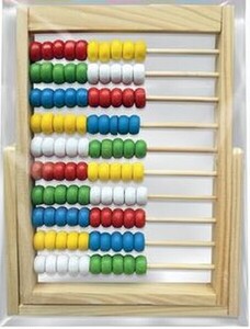 Liczydło drewniane kolorowe