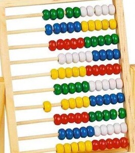 Liczydło drewniane kolorowe