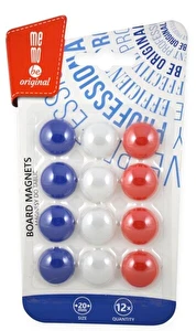 Magnesy do tablic mocujące 20 mm 12 sztuki Memobe