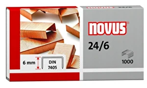 Zszywki 24/6 Novus 1000szt miedziowane