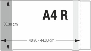 Okładka A4 regulowana 30,3x40,8-44 BIURFOL 1 szt Bezbarwna