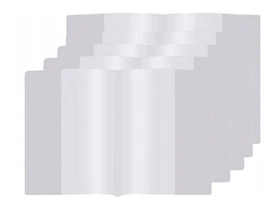 Okładka na zeszyt A5 BIURFOL bezbarwna 5 sztuk