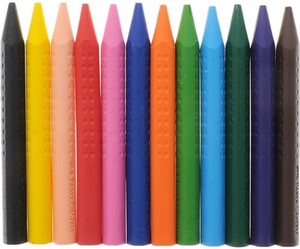 Kredki Grip woskowe trójkątne 12kol