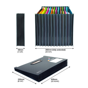 Teczka organizer 13 przegródek A4 RAPESCO