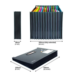 Teczka organizer 13 przegródek A4 RAPESCO