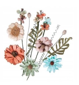 Kwiaty papierowe Dusty Blush 12 szt. CEKP-075