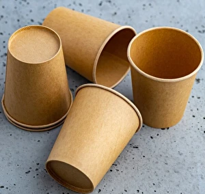 Kubek papierowy Eco Kraft 250ml brązowy 50szt