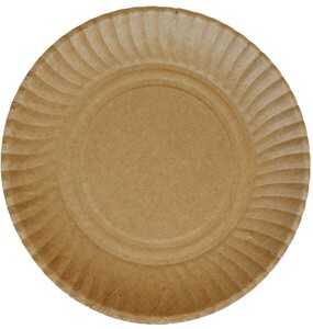 Talerzyki papierowe ECO brązowe 24cm 50 sztuk