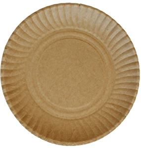 Talerzyki papierowe ECO brązowe 24cm 50 sztuk