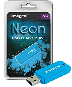 Pendrive Integral USB 32GB Blue NEON do kluczy