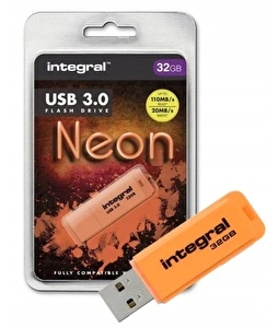 Pendrive Integral USB 32GB Orange NEON do kluczy