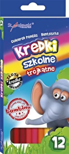 Kredki Bambino ołówkowe 12kol trójkątne