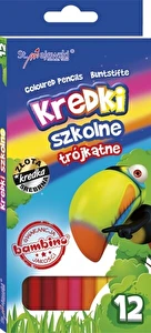 Kredki Bambino ołówkowe 12kol trójkątne