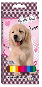 Kredki trójkątne 12 kolorów St.Majewski My little friend