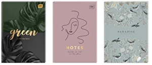 Brulion A4 96k gładki INTERDRUK twarda oprawa office