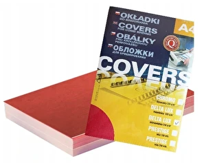 Okładki do bindowania A4 skóropodobne czerwone ARGO 100szt