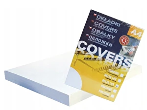 Okładki do bindowania A4 skóropodobne białe ARGO 100szt