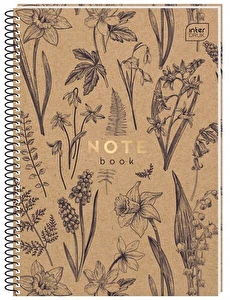 Kołozeszyt A4 80 kratka INTERDRUK Kraft HS perfor.