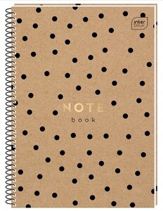 Kołozeszyt A4 80 kratka INTERDRUK Kraft HS perfor.