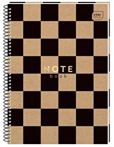 Kołozeszyt A4 80 kratka INTERDRUK Kraft HS perfor.