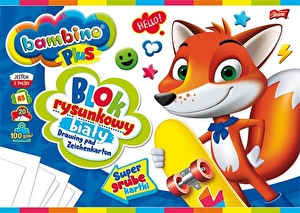 Blok rysunkowy A3 biały Bambino 20k 100g PLUS