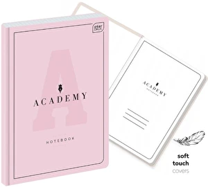 Brulion A5 96k kratka 90g Academy Pastel Interdruk