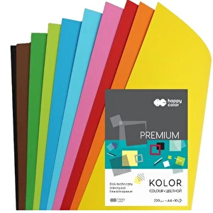 Blok techniczny A4 kolorowy Happy Color 10k 220g Premium