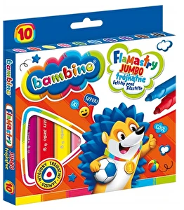 Flamastry Bambino Jumbo 10kol trójkątne