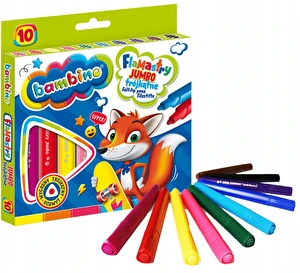 Flamastry Bambino Jumbo 10kol trójkątne