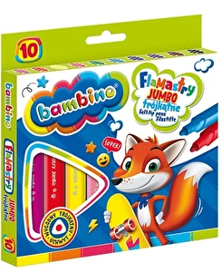 Flamastry Bambino Jumbo 10kol trójkątne