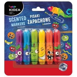 Pisaki zapachowe 6 kolorów KIDEA