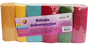Krepina dekoracyjna WŁOSKA GRUBA 180g 6 kol MIX 2