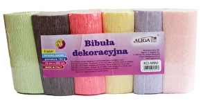 Krepina dekoracyjna WŁOSKA GRUBA 180g 6 kol MIX 8