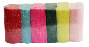 Krepina dekoracyjna WŁOSKA GRUBA 180g 6 kol MIX 1