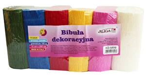 Krepina dekoracyjna WŁOSKA GRUBA 180g 6 kol MIX 7