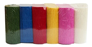 Krepina dekoracyjna WŁOSKA GRUBA 180g 6 kol MIX 7