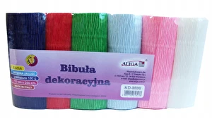 Krepina dekoracyjna WŁOSKA GRUBA 180g 6 kol MIX 5