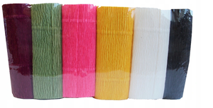 Krepina dekoracyjna WŁOSKA GRUBA 180g 6 kol MIX 6