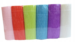 Krepina dekoracyjna WŁOSKA GRUBA 180g 6 kol MIX 3