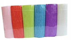 Krepina dekoracyjna WŁOSKA GRUBA 180g 6 kol MIX 3