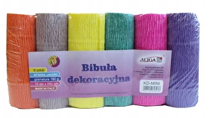 Krepina dekoracyjna WŁOSKA GRUBA 180g 6 kol MIX 4