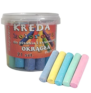 Kreda chodnikowa kolor M3 Mar-Bor wiaderko 21szt