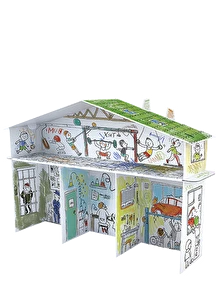 Kolorowanka składana 3D XXL Domek dla chłopaków