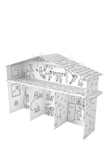 Kolorowanka składana 3D XXL Domek dla chłopaków