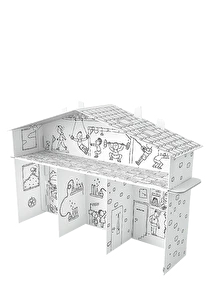 Kolorowanka składana 3D XXL Domek dla chłopaków