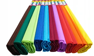 Bibuła HAPPY 50x200 10kol marszczona krepina DUŻA mix B