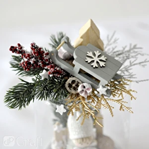 Drewniane Choinki 4x5,4x1,5 cm 2szt